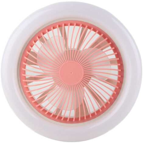 Jeffergarden Lampe de ventilateur de plafond petite E27 30W lampe de ventilateur LED réglable silencieuse pour chambre d'enfant chambre 85‑265V