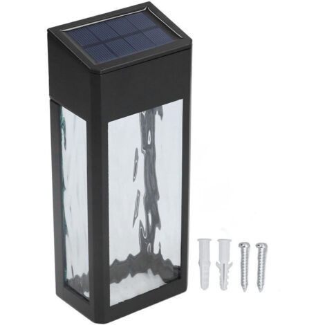 Jeffergarden Lampe solaire multifonction en aluminium pour terrasse, clôture extérieure, jardin, patio, mur