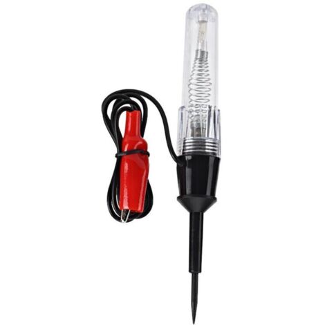 Jeffergarden Lampe-stylo de test de tension électrique automobile 6-12 V, testeur de circuit, sonde de détection