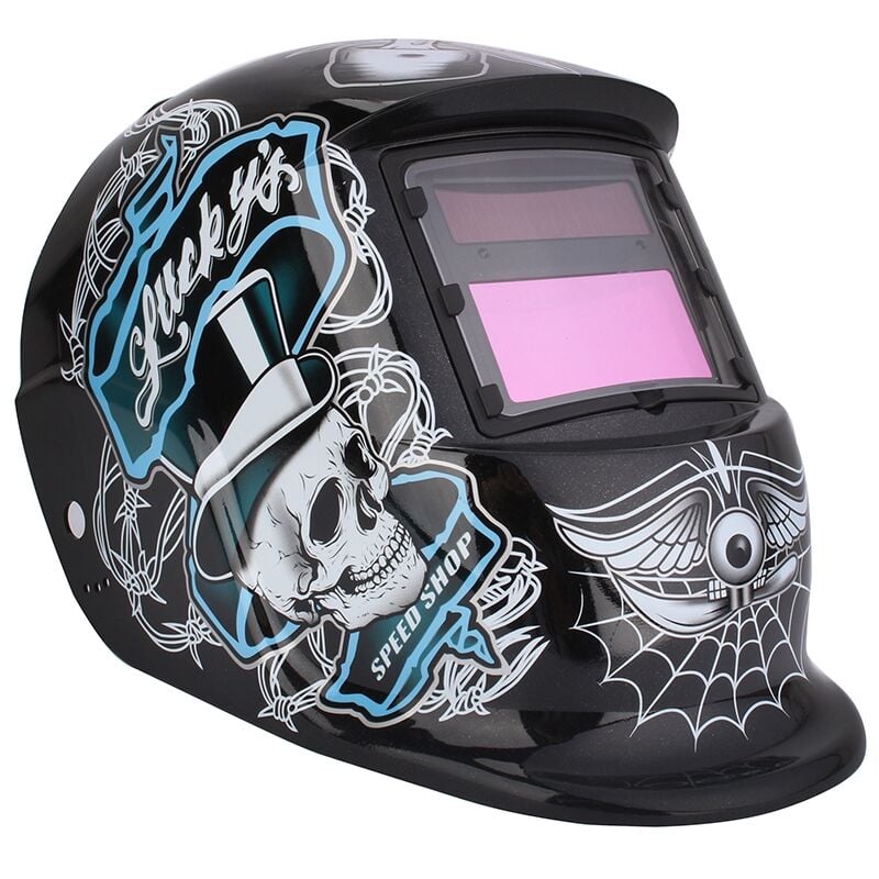 Léopard Auto assombrissement casque de soudage masque soudeurs fonction de meulage énergie solaire - Jeffergarden