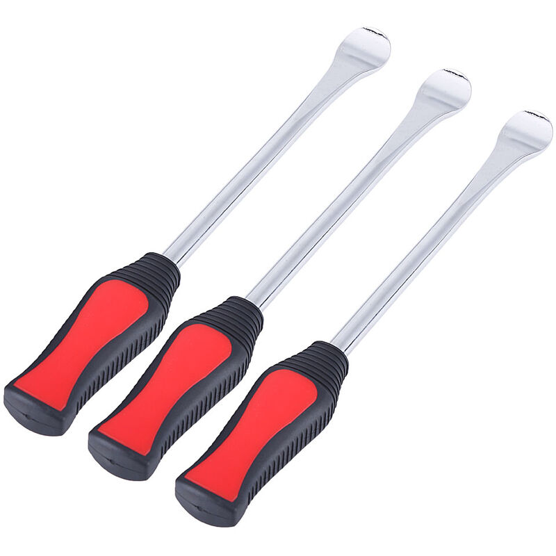 Jeffergarden - Levier de pneu de moto, outil de levier de pneu de moto cuillère ensemble d'outils de réparation de changement de pneu 3 pièces