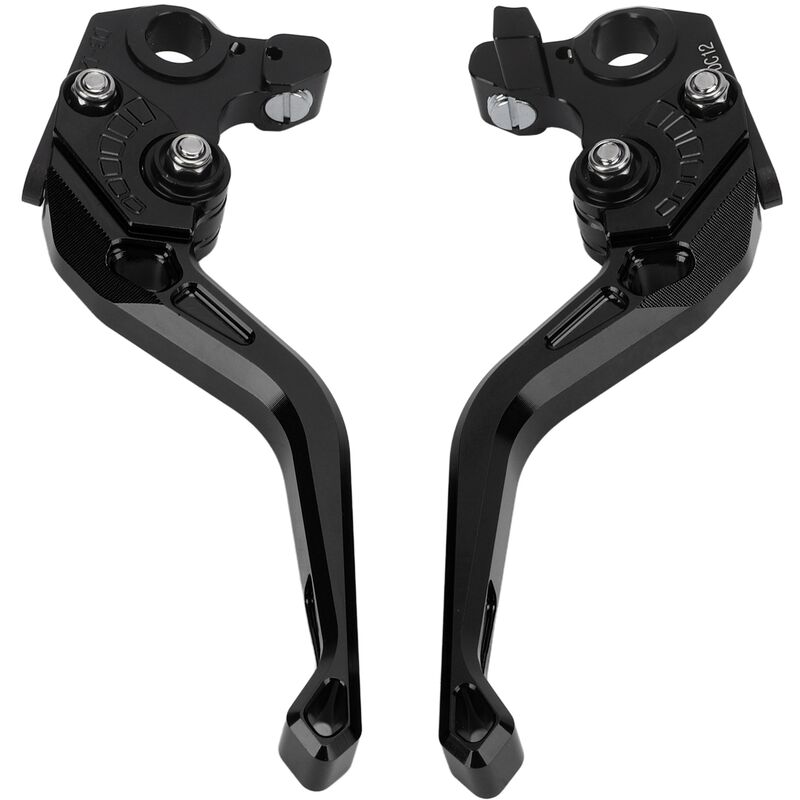 Jeffergarden - Leviers de frein et d'embrayage courts pour moto, remplacement réglable pour ducati Scrambler 400 800 1100 Sport SpecialBlack