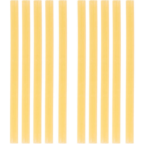 Jeffergarden Lot de 10 bâtons de colle thermofusible 11 x 200 mm, forte adhérence, pour armes de plus de 60 W, jaune
