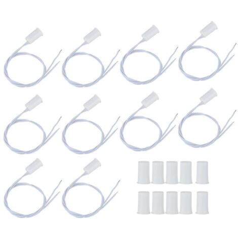 Jeffergarden Lot de 10 interrupteurs magnétiques de sécurité robustes pour alarme, interrupteurs à lames souples, 300 mA, sans alimentation externe, pour système d'alarme à domicile ou au bureau