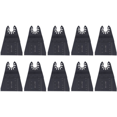 Jeffergarden Lot de 10 lames oscillantes universelles pour scie à main électrique à dents fines de 65 mm, en acier à haute teneur en carbone