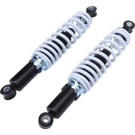 Jeffergarden Lot de 2 amortisseurs de moto réglables de 300 mm, adaptés aux mini-véhicules tout-terrain, scooters et voitures de poche