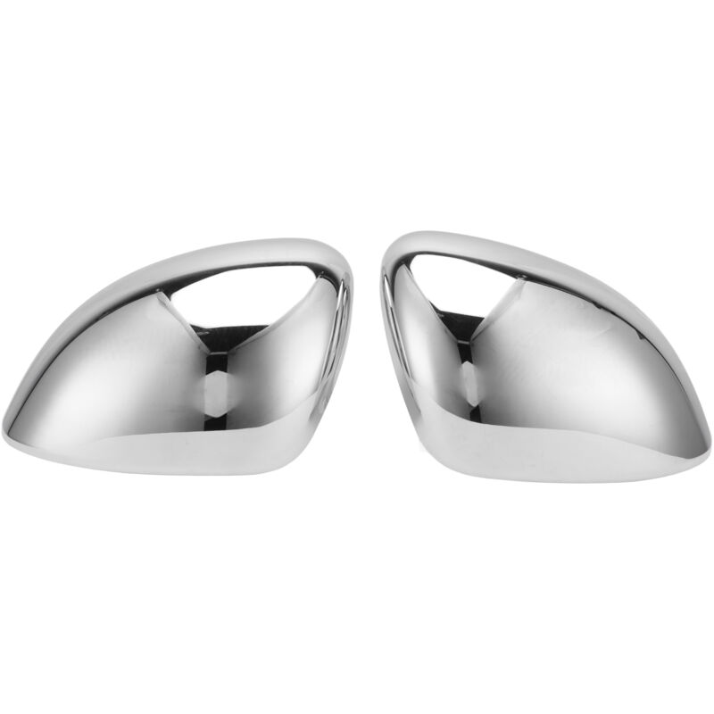 Jeffergarden - Couvercles de rétroviseurs chromés brillants, 2 pièces, adhésif de remplacement pour fiat 500X 2014 – 2019