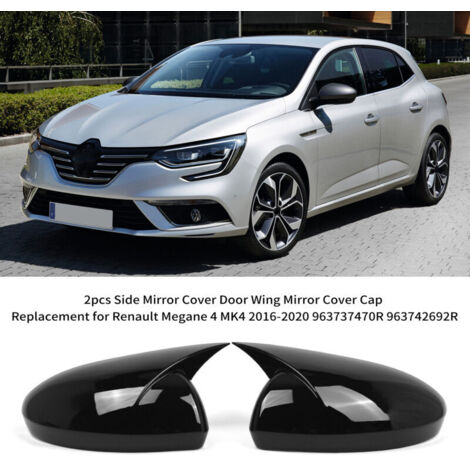 Jeffergarden Lot de 2 coques de rétroviseur pour Renault Megane 4 MK4 2016-2020 963737470R 963742692R
