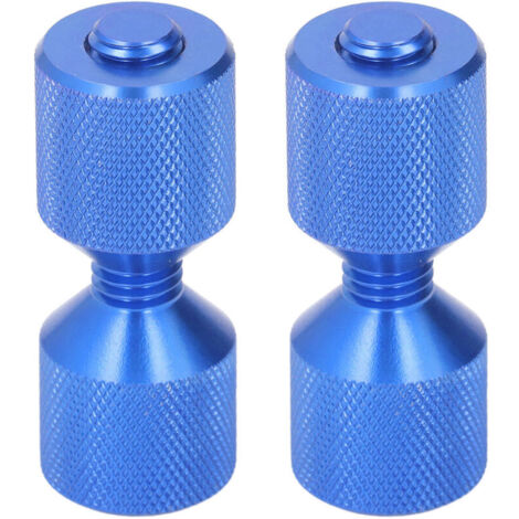 Jeffergarden Lot de 2 goupilles d'alignement de bride en aluminium anodisé, 1‑1/8 po, à double trou, pour brides de 0,5 à 14 po, 150 lb, bleues
