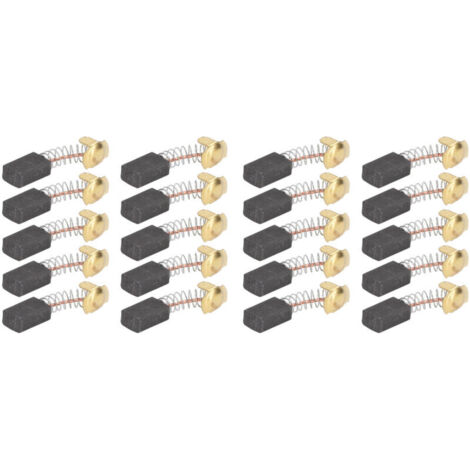 Jeffergarden Lot de 20 balais de charbon pour meuleuse d'angle, pièces de rechange pour perceuse électrique et marteau perforateur.