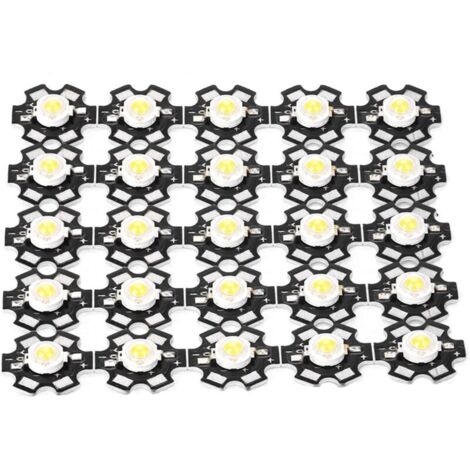 Jeffergarden Lot de 25 ampoules LED à puce intégrée haute luminosité, projecteurs, lumière chaude 3000-3200K