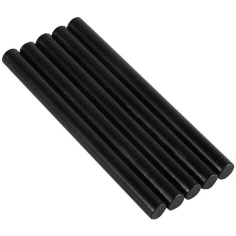 Jeffergarden Lot de 5 bâtonnets de cire pour sceaux, parfaits pour sceller des cartes d'invitation vintage (anniversaire, mariage, etc.) (noir)