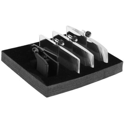 Jeffergarden Loupe à lunettes à pince avec étui en plastique et grossissement 1,5x 2,5x 3,5x
