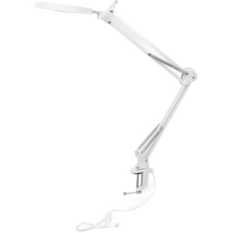 Jeffergarden Loupe à pince avec lumière LED (5X) - 72 LEDs - 10 luminosités - 3 couleurs - Bras réglable