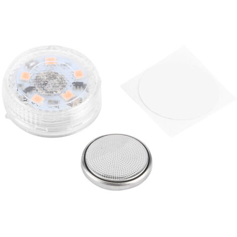 Jeffergarden Lumière tactile LED pour voiture, bâton sans fil, lampe d'ambiance, haute luminosité, batterie bouton intégrée (lumière rose violette)