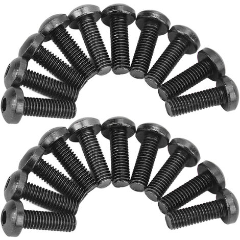 Jeffergarden M5 moto pare-brise boulons écrous joints ensemble en alliage d'aluminium caoutchouc remplacement pour Suzuki noir
