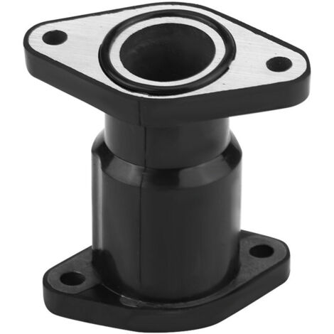 Jeffergarden Manchon de carburateur, joint d'étanchéité en plastique noir résistant à l'huile, 7,7 x 7 x 7,7 cm, collecteur d'admission pour motos