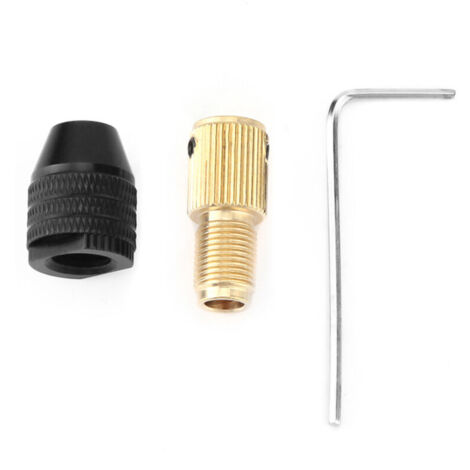 Jeffergarden Mandrin auto-serrant miniature Accessoires pour mini perceuse électrique 0,3-3,4 mm (2 mm)