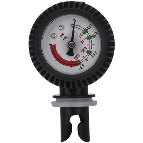 Jeffergarden Manomètre de pression d'air en nylon à installation facile, baromètre de kayak, durable de haute qualité pour radeau de bateau gonflable