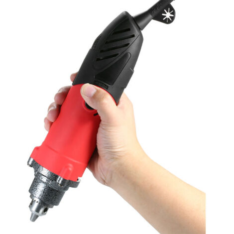 Jeffergarden Meuleuse électrique multifonctionnelle 240 W, perceuse, polisseuse à vitesse variable à 6 vitesses, outil rotatif pour le fraisage et la gravure, AC220 V