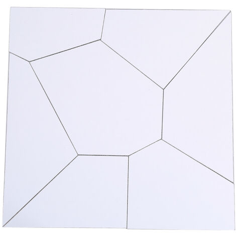 Jeffergarden Miroir moderne en acrylique, nouveau papier peint amovible, Art Mural pour salle à manger