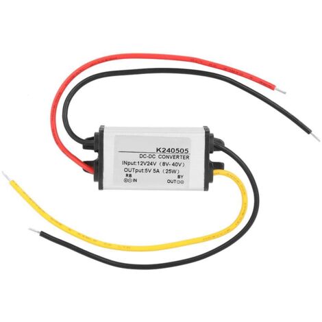 Jeffergarden Module d'alimentation abaisseur de convertisseur abaisseur DC-DC 12V/24V à 5V 5A