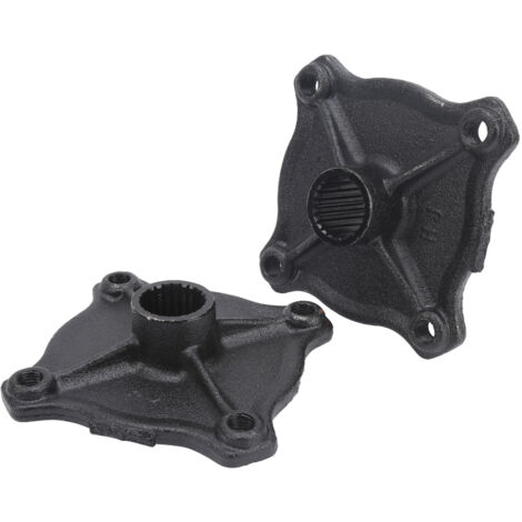 Jeffergarden Moyeu d'essieu de Voiture, 2 Pièces 23 Cannelures de Dents 4 Moyeu D'essieu Arrière de Roue à Goujons Adapté replacement pour 110CC 150CC Quad Bike ATV Dune Go Kart