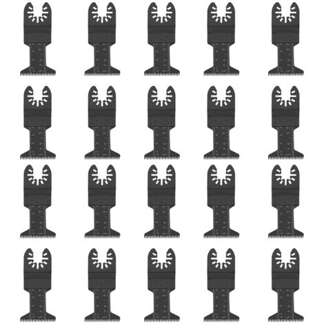 Jeffergarden Multi herramienta Hoja de sierra 20pcs 44 mm HCS cuchillas HCS, para cortar madera bosch Dremel Fein Plastic