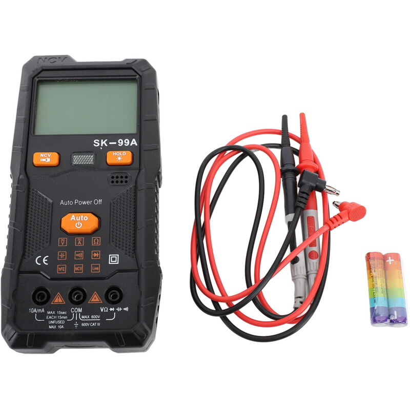 Jeffergarden - Multimètre numérique, haute précision, diffusion vocale automatique, tension, capacité de courant, outil de mesure de la résistance