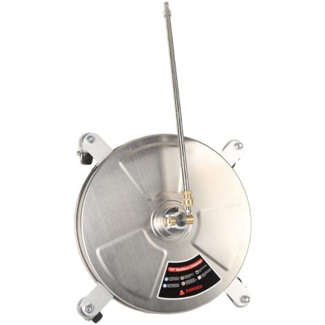 Jeffergarden Nettoyeur de Surface professionnel pour nettoyeur à pression de 15 pouces, 4000PSI, avec 4 roues, connecteur rapide de 1/4 pouces
