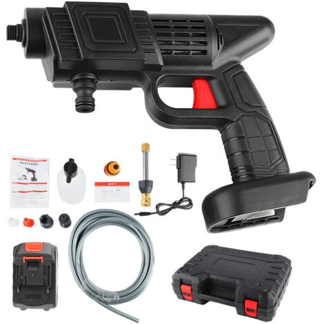 Jeffergarden Nettoyeur haute pression 300W sans fil, batterie 10000mah, Machine à laver Portable pour voiture et véhicule domestique, prise US 100V à 240V