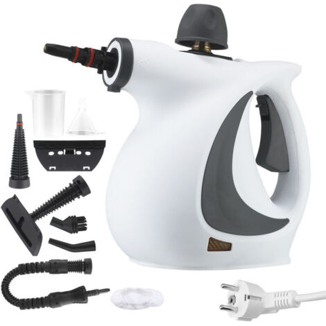 Jeffergarden Nettoyeur Vapeur Portable,Multi-Usage Steam Cleaner avec 9 Accessoires,1050W Nettoyant Vapeur pour Vapeur Vitres,Sols,Tapis,Voiture,Canapé,Cuisine