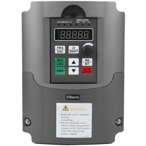 Jeffergarden NFLIXIN 9100-1T3-00550G Onduleur Monophasé 220V à 3 Phase 380V Contrôleur de Moteur 5.5KW