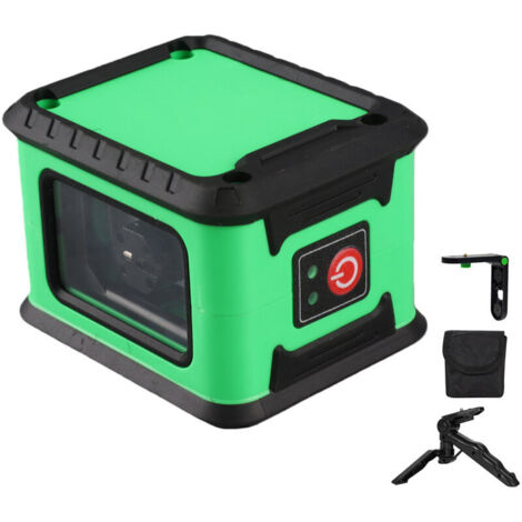 Jeffergarden Niveau Laser 2 Lignes Multifonction, Auto-Nivelant à ±4°, Batterie Lithium Rechargeable, Adhésif Mur/Sol Étanche, Kit d'Outils de Rénovation - Haute Précision