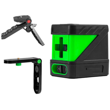 Jeffergarden Niveau Laser Auto-Nivelant, 2 Lignes Vertes en Croix, Outil d'Alignement pour Accrochage Tableaux et Projets DIY, Support en L,Tripod