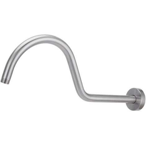 Jeffergarden NPT1/2 Kit de bras de douche 17 pouces mural brossé pommeau de douche rallonge tuyau accessoire de salle de bain