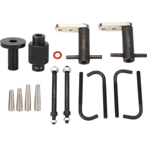 Jeffergarden Outil de démontage de rail d'injecteur de carburant 15 pièces 18683AA000 ensemble d'outils d'étanchéité pour moteurs 2.0L 3.6L