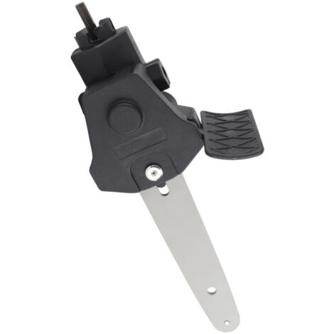 Jeffergarden Outil de modification pour tronçonneuse électrique : perceuse vers adaptateur avec clé et chaîne pour la coupe du bois (15 cm)