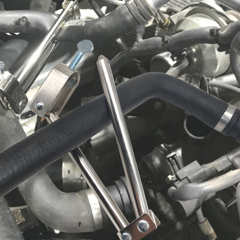 Jeffergarden Outil de serrage de flexible de frein, tige de tube de chauffage de radiateur de carburant de voiture
