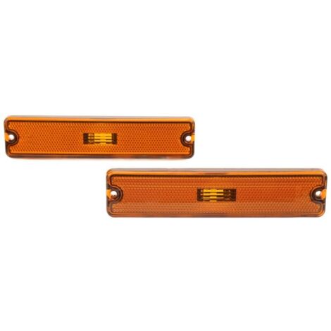 Jeffergarden Paire de feux de position latéraux de voiture, abat-jour 56001424, forte Transmission de lumière, remplacement pour Jeep Wrangler YJ 19871995 jaune