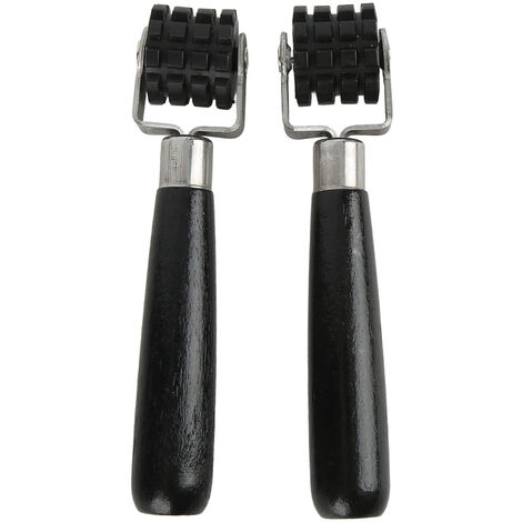 Jeffergarden Paire de rouleaux insonorisants pour voiture, roue noire ergonomique pour tapis anti-chaleur, papier peint