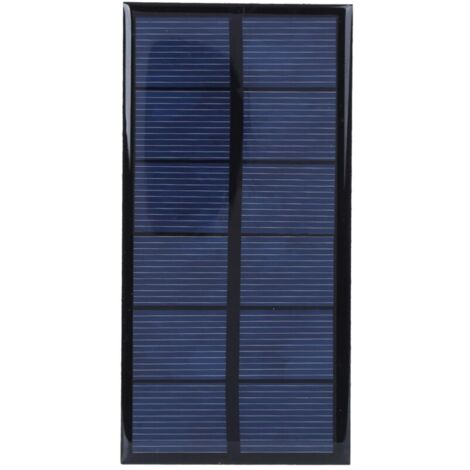 Jeffergarden Panneau de cellules solaires en silicium cristallin Portable 1W 3V, extérieur, pour alimentation de chargeur électrique DIY