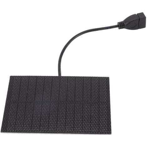 YB Jeffergarden Panneau solaire 5W 5V Panneau d'alimentation solaire extérieur respectueux de l'environnement léger de petite taille pour les téléphones mobiles