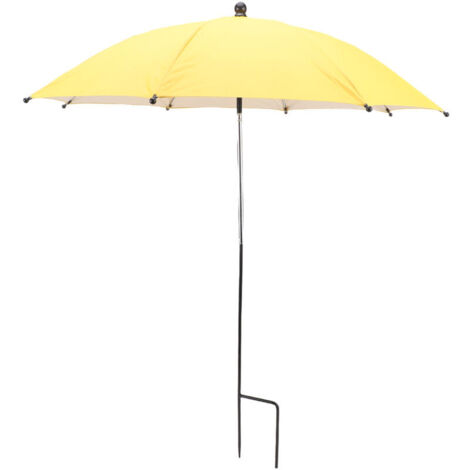 Jeffergarden Parapluie pour plantes, résistant au soleil, tige en alliage réglable en hauteur, couverture d'ombrage de jardin pour terrasses, balcons, serres, jaune
