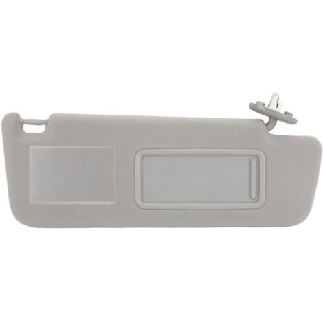 Jeffergarden Pare-soleil gris multifonctionnel, robuste et durable, avec éclairage et miroir, pour Land Cruiser Prado, côté droit : 7431060890B1, 74310 60890 B1