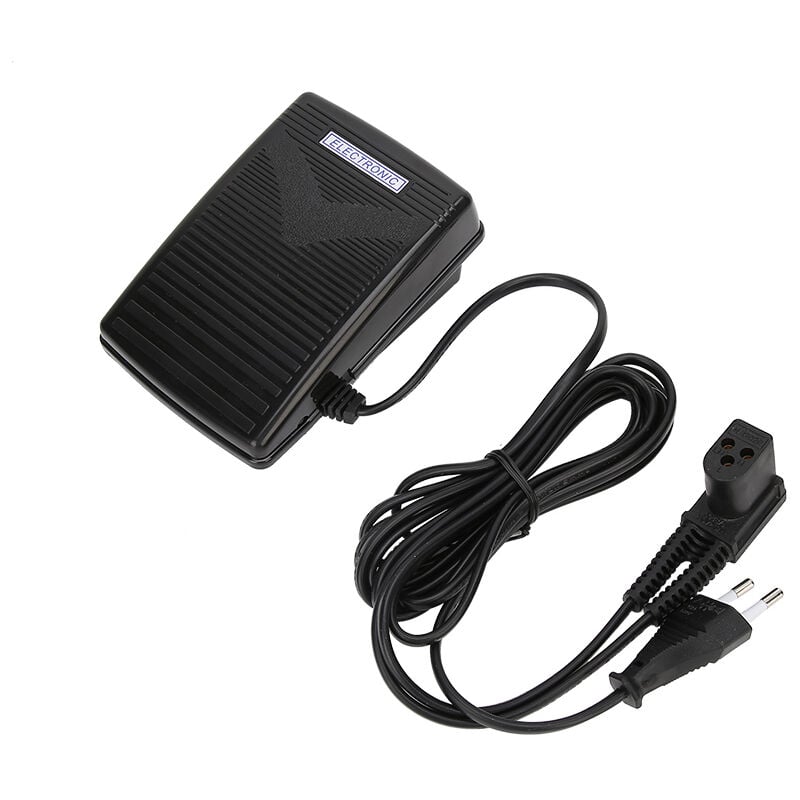 Pédale de commande au pied 220V avec cordon d'alimentation pour machine à coudre Singer 974 (prise ue) - Jeffergarden