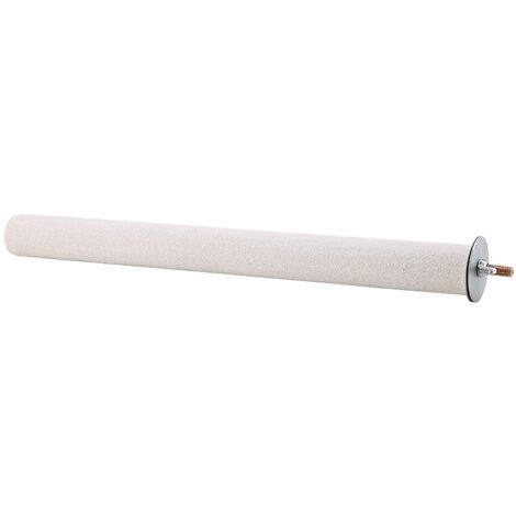 Jeffergarden Perchoir à oiseaux blancs, perche, barre debout, outil de meulage, jouets pour animaux de compagnie, Cage (2.5x25cm)