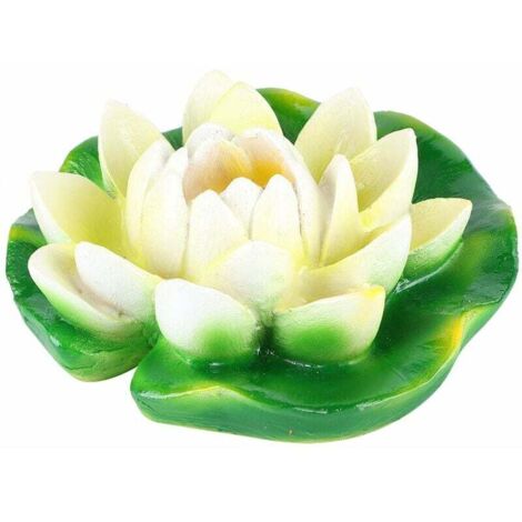 Jeffergarden Petit Lotus Artificiel, Artisanat Fantastique Fleur Artificielle, Paysage d'intérieur pour Paysage extérieur
