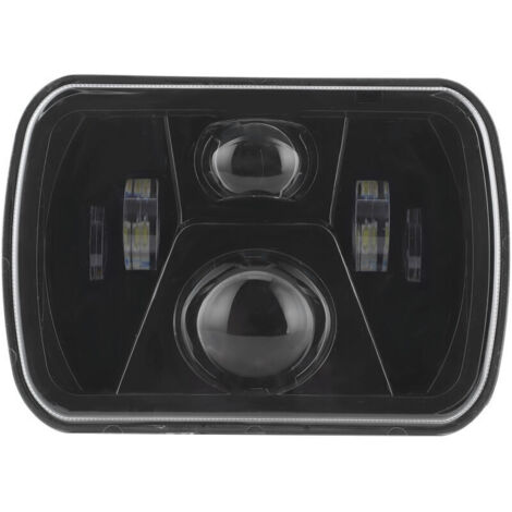 Jeffergarden Phare carré LED H4 7 pouces haute luminosité 12-24 V compatible avec YJ