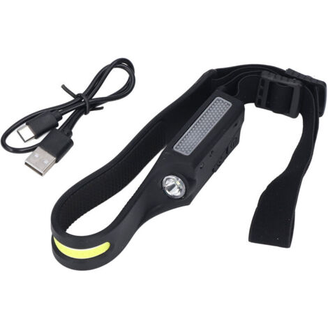 Jeffergarden Phare LED USB chargeant 4 niveaux Double bouton interrupteur matériau de Gel de silice détection intelligente phares COB